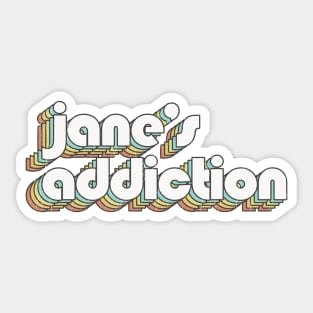 Jane's Addiction / Rainbow Vintage Sticker